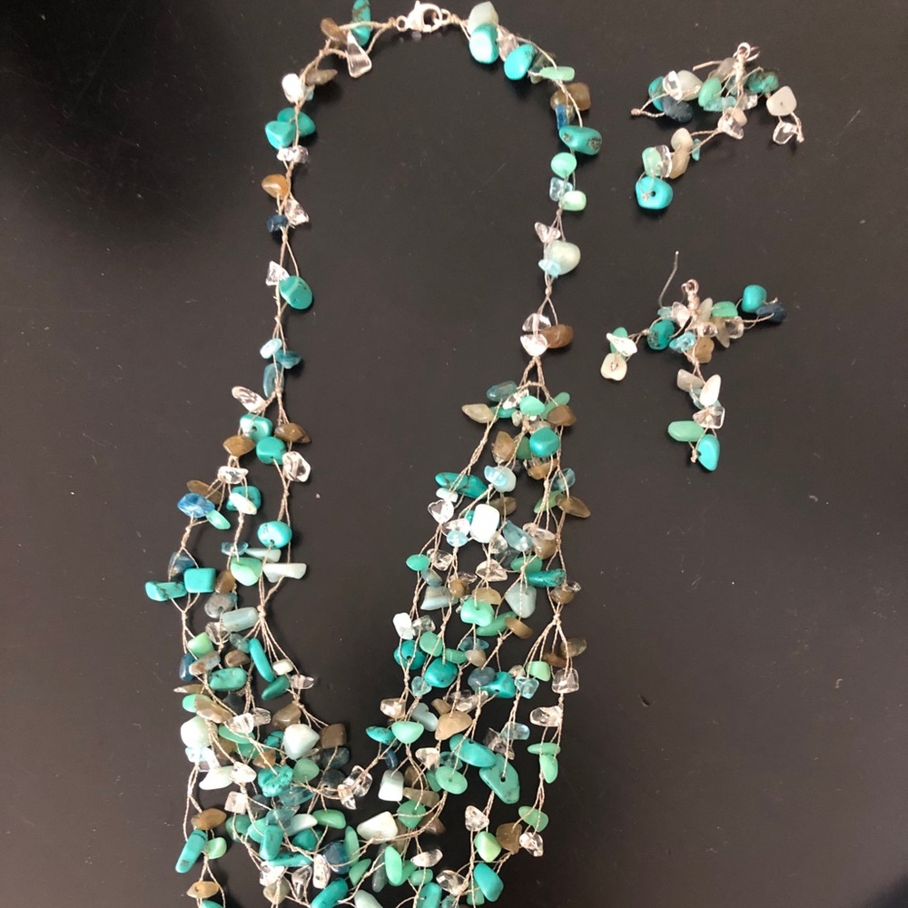 Necklace and earrings
